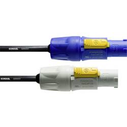 Cordial CFCA 1,5 FCB napájecí kabel [1x zástrčka PowerCon - 1x zástrčka PowerCon] 1.5 m modrá, bílá