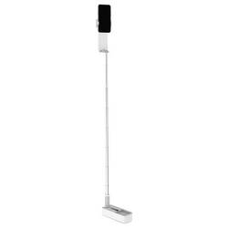 4Smarts stolní stativ bílá s Bluetooth, vč. držáku smartphonu, zabudovaná baterie