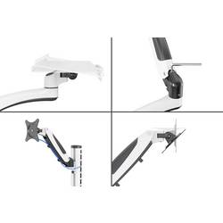 Digitus DA-90451 držák na zeď pro monitor 1 Displej: (s) 5,1 cm (2) - 304,8 cm (120) černá, bílá odnímatelný, otočný, nastavitelná výška, naklápěcí, otočný