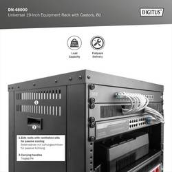 Digitus DN-48000 19palcový rackový vozík 8 U ocelový plech