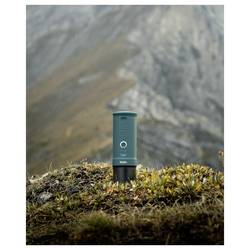 OutIn OTEM-01-Teal Kávovar černá, tyrkysová pro cestování / přenosné, s tlakovým mechanizmem, s Li-Ion aku