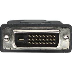 Manhattan DVI / HDMI kabelový adaptér DVI-D 24+1pol. Zástrčka, Zástrčka HDMI-A 3.00 m černá 372510 pozlacené kontakty, UL certifikace DVI kabel
