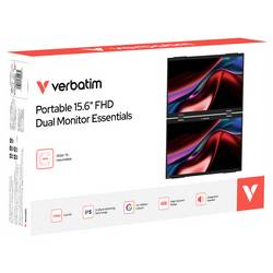 Verbatim Essentials Přenosný monitor 39.6 cm (15.6 palec)16:9, 10 ms