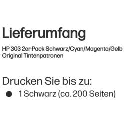 HP Ink 303 originál Dual azurová, žlutá, purppurová, černá 3YM92AE