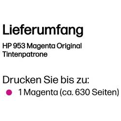 HP Ink HP 953 - 9 ml - Magenta - original - Off originál Single purppurová F6U13AE