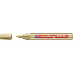 Edding 750 paint marker 4-750053 popisovač na laky zlatá 2 mm, 4 mm