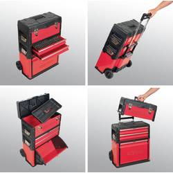 KS Tools 850.0340 box na nářadí, plast, ocelový plech, černočervená