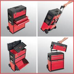 KS Tools 850.0340 box na nářadí, plast, ocelový plech, černočervená