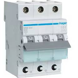 Hager MBS332 elektrický jistič 3pólový 32 A