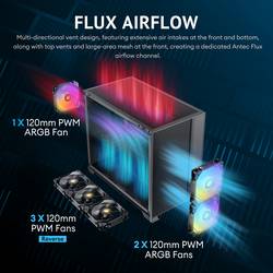 Antec ANTEC FLUX M ATX/Micro-ATX/ITX Midi Towe micro tower PC skříň černá