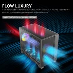 Antec ANTEC FLUX M ATX/Micro-ATX/ITX Midi Towe micro tower PC skříň černá