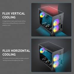 Antec ANTEC FLUX M ATX/Micro-ATX/ITX Midi Towe micro tower PC skříň černá
