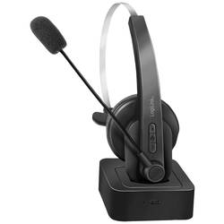 LogiLink BT0059 Headset otevřená (On Ear) Bluetooth® mono černá Redukce šumu mikrofonu monofonní telefon