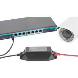 Digitus DN-95123 PoE extender 1 GBit/s IEEE 802.3af (12.95 W), IEEE 802.3at (25.5 W)