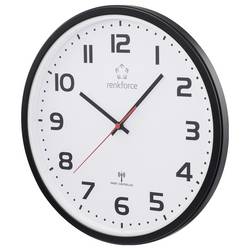 Renkforce RF-6826036 DCF nástěnné hodiny 32 cm x 45.5 mm, bílá/černá