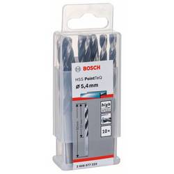 Bosch Accessories 2608577222 2608577222 HSS kovový spirálový vrták 5.4 mm Celková délka 93 mm DIN 338 válcová stopka 10 ks