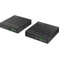 Digitus DS-55348 HDMI™, HDMI® vstup, HDMI® výstup, SFP , USB, USB-A, USB 1.1, Konektor pro síťový adaptér, RS232, microUSB, na sluchátka (jack 3,5 mm),
