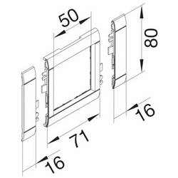 Hager GR0800B9016 Rám krycí rám (d x š x v) 103 x 50 x 50 mm 1 ks bílá
