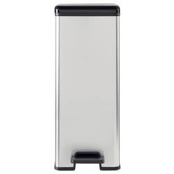 Curver 213298 odpadkový koš, 40 l, (š x v x h) 250 x 610 x 420 mm, stříbrná, černá, 1 ks