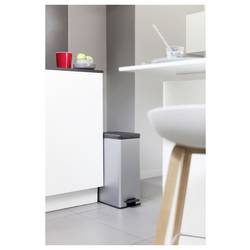 Curver 213298 odpadkový koš, 40 l, (š x v x h) 250 x 610 x 420 mm, stříbrná, černá, 1 ks