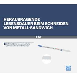 Bosch Accessories 2608636335 Pilový plátek do kmitací pilky T 718 BF - Metal-Sandwich 3 ks