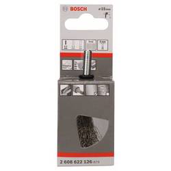 Bosch Accessories Štětcový kartáč - 15 mm, 0,2 mm Ø dříku 6 mm 2608622126 1 ks
