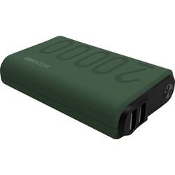 RealPower PB-20000 PD+ powerbanka lithiová, 20.000 mAh, Midnight (půlnoční čerrná), zelená