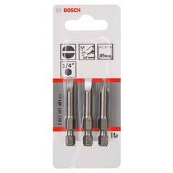 Bosch Accessories 2607001481 2607001481 plochý bit Pohon (šroubovák): 1/4 (6,3 mm) Typ zakončení: plochý 49 mm