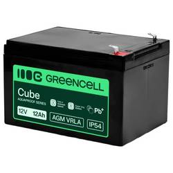 Green Cell GC-AGM12V12AH-H olověný akumulátor olověný se skelným rounem 12 Ah 12 V 1 ks