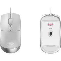 Cherry XTRFY M50 White Wired Mouse optická myš, přenos kabelový, 5 tlačítko, 12000 dpi, bílá