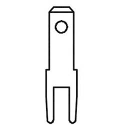 Vogt Verbindungstechnik 3785c08.68 faston zástrčka Šířka zástrčky: 2.8 mm Tloušťka konektoru: 0.8 mm 180 ° bez izolace kov 100 ks
