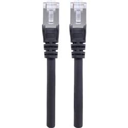 Intellinet 741057 RJ45 síťové kabely, propojovací kabely CAT 6A S/FTP 10.00 m černá fóliové stínění, stínění pletivem, stíněný, bez halogenů 1 ks
