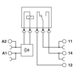 Phoenix Contact PLC-RSC-12DC/21/EX reléový modul, 12 V/DC, 6 A, 1 přepínací kontakt, 10 ks