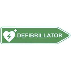 MEDX5 AED-Z-SCHILD-R štítek AED venkovní hliník