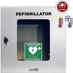MEDX5 Universal Defibrillator Außenwandkasten Sixcase, klimatisiert, Gr. S, grau nástěnná schránka pro defibrilátory DEFI venkovní S ohřevem šedá nerezová ocel
