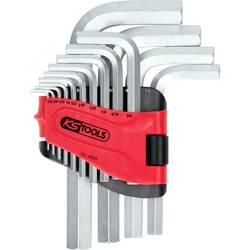 KS Tools 1514600 inbus sada klíčů 1/16 palec, 5/64 palec, 3/32 palec, 1/8 palec, 5/32 palec, 3/16 palec, 7/32 palec, 1/4 palec, 5/16 palec, 3/8 palec, 1/2