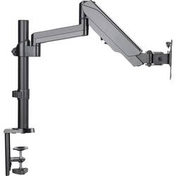 Manhattan 461580 držák na stůl pro monitor 1 Displej: (s) 43,2 cm (17) - 81,3 cm (32) černá otočný, nastavitelná výška, naklápěcí, nakláněcí