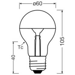OSRAM HOMELIGHTING 4099854785535 COB LED Energetická třída (EEK2021) F (A - G) E27 klasická žárovka 7 W teplá bílá nestmívatelné 1 ks