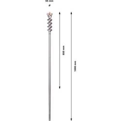 Bosch Accessories 1618596458 1618596458 tvrdý kov prorážecí vrtáky 55 mm Celková délka 1000 mm SDS max 1 ks