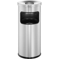 Durable DURABLE - Asch-/Mülleimer - rund - 17 L - Metall 333223 koš na papír s popelníkem, 17 l, kov, (Ø x v) 250 mm x 630 mm, stříbrná, 1 ks