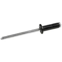 Gesipa 1456117 Vícerozsahový trhací nýt (Ø) 4 mm nerezová ocel hliník PG Blindniet Al/A2 4x10mm RAL9005 schwarz KS 0,5-6,5mm 500 ks