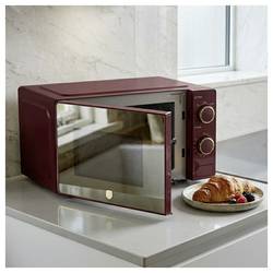BerlingerHaus BH/9912 mikrovlnná trouba bordó 700 W funkce grilování, funkce časovače