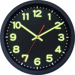 EUROTIME 53861-05 DCF nástěnné hodiny 30 cm x 30 cm x 30 cm x 50 mm, černá