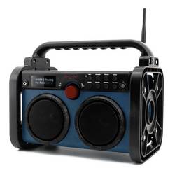 soundmaster DAB85BL DAB85BL odolné rádio, DAB+, FM, AUX, DAB+, FM, modrá, černá