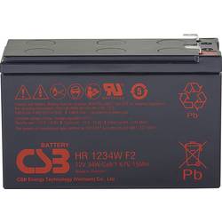 CSB Battery HR 1234W high-rate HR1234WF2 olověný akumulátor 12 V 8.4 Ah olověný se skelným rounem (š x v x h) 151 x 99 x 65 mm plochý konektor 6,35 mm