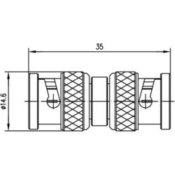 Telegärtner 100023607 100023607 BNC adaptér BNC zástrčka - BNC zástrčka 1 ks