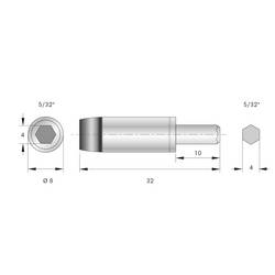 BERNSTEIN Tools for Electronics Bernstein Werkzeugfabrik 4-973 momentový adaptér přednastavené šestiúhelník 0.3 - 0.3 Nm