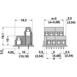 Phoenix Contact 1726118 dvojřadá svorka 1.50 mm² Pólů 8 zelená 1 ks