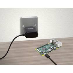 VOLTCRAFT SPS-2502/R zásuvkový napájecí adaptér, stálé napětí, vhodné pro Raspberry Pi 3 , 1x micro USB, 15 W, černá