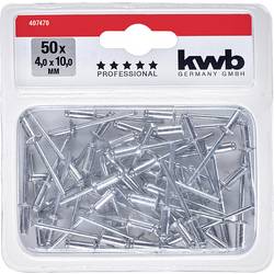 kwb 407470 slepý nýt (Ø x d) 4 mm x 10 mm hliník hliník hliník 50 ks